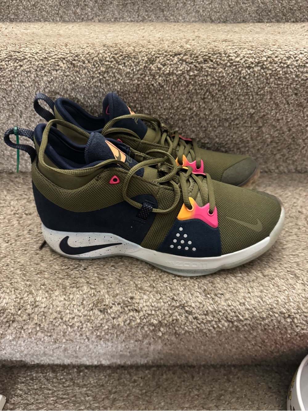 Nike PG2 Paul George 2 ACG Olive Mens Size 8.5 Athletic Shoes Sneaker AJ2039-300
